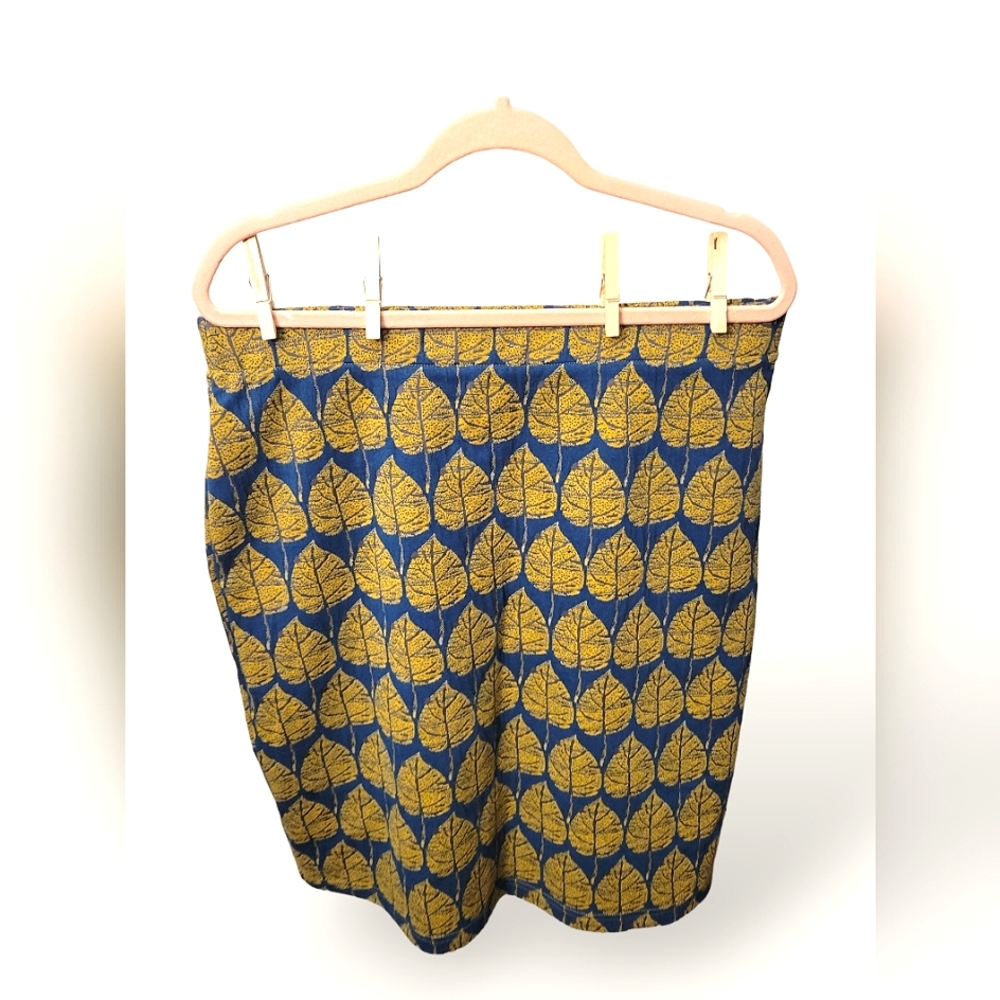White Stuff Little thing jacquard jersey skirt teal 》 UK 18/US 14